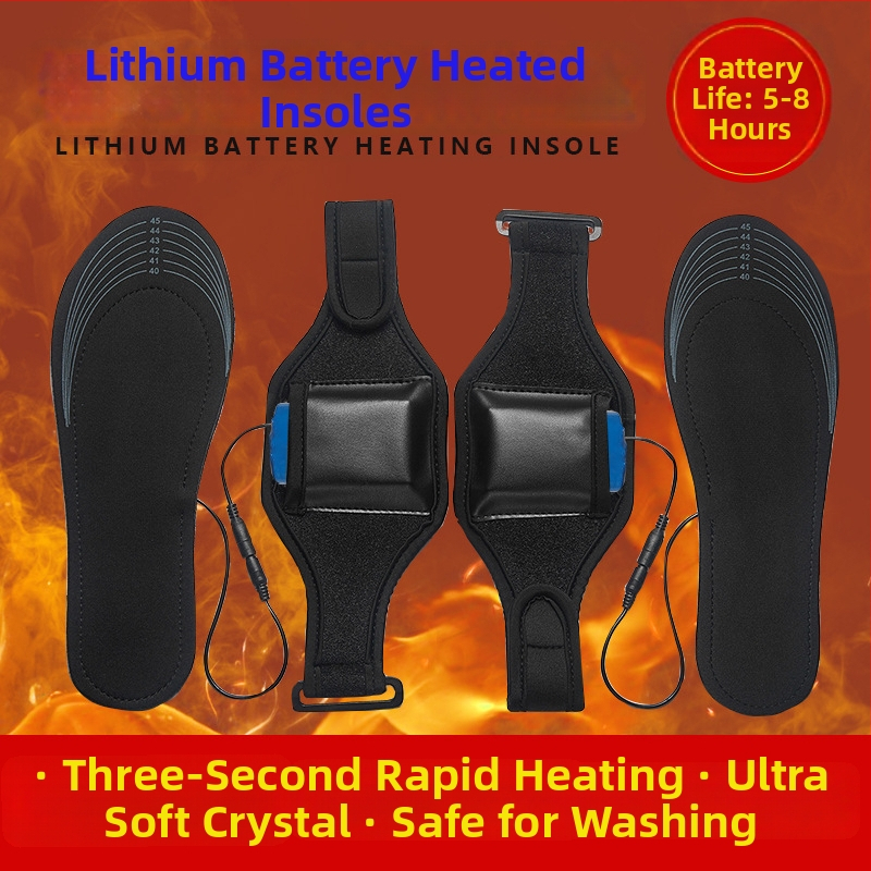 USB vyhrievané vložky s nastaviteľnou teplotou – unisex, EVA podrážka, vrchný velúr materiál, moderný a jednoduchý dizajn