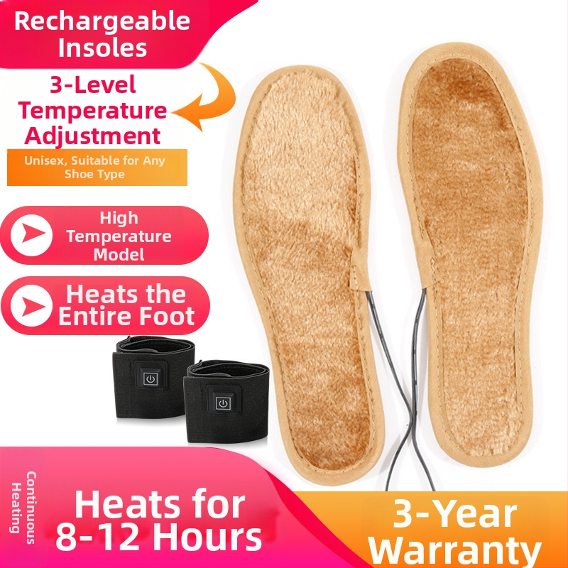 Unisex USB napajana podloga za papuče/kućnu obuću, gornji dio od pamuka, EVA đon, punjiva