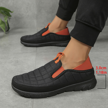 Slip-on cipele za unisex — Casual stil; gornji materijal pamuk; đona PVC; okrugli vrh; nizak peta 1–3 cm