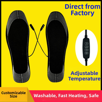 USB vykurovacia vložka do papúč – unisex, prateľná, na strih podľa veľkosti, Jiabei