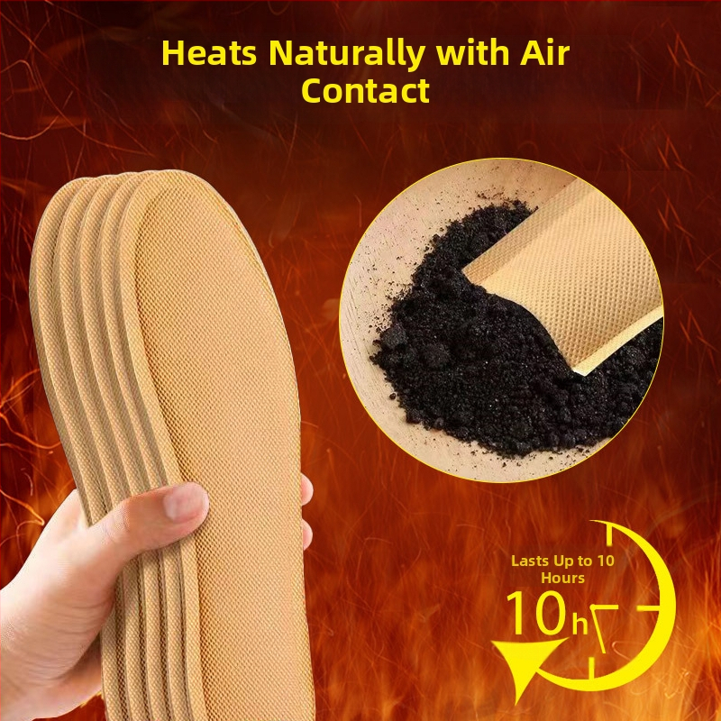 Самонагряващи стелки за маратонки, пълна стелка, унисекс, модел Heating, нагряване с постоянна температура