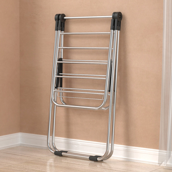 Подов сушилник от неръждаема стомана с форма на крило, мобилен, сгъваем, без монтаж