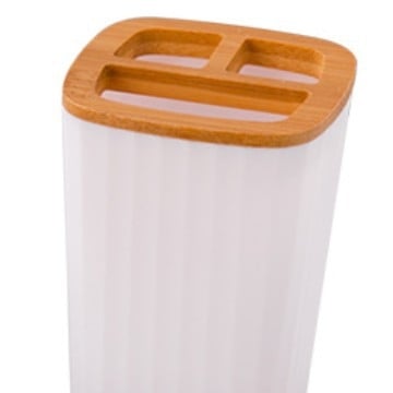 Kupaonski šestodjelni set za skladištenje, plastika; uključuje koš za otpatke, četku za zahod, pumpnu bocu, sapunicu (materijal: plastika; broj proizvoda: 100; mogućnost prilagođenog logotipa; prilagođena obrada)