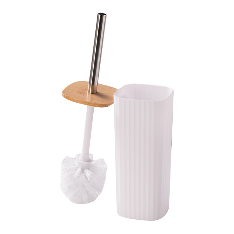 Kupaonski šestodjelni set za skladištenje, plastika; uključuje koš za otpatke, četku za zahod, pumpnu bocu, sapunicu (materijal: plastika; broj proizvoda: 100; mogućnost prilagođenog logotipa; prilagođena obrada)