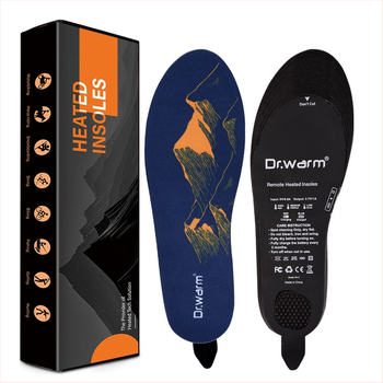 Diaľkovo ovládateľné vyhrievané vložky do topánok, nabíjateľné, nastaviteľná teplota, strihané, USB napájanie