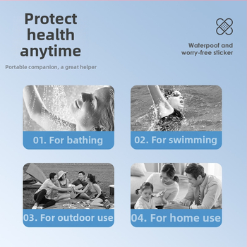 Jednokratni vodootporni prozirni flaster za rane, diskretan bez tragova, kompaktan, materijal: tkanina, 120 komada, rok trajanja 3 godine