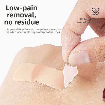 Jednokratni vodootporni prozirni flaster za rane, diskretan bez tragova, kompaktan, materijal: tkanina, 120 komada, rok trajanja 3 godine