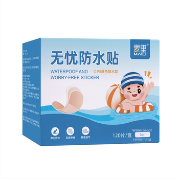 Jednokratni vodootporni prozirni flaster za rane, diskretan bez tragova, kompaktan, materijal: tkanina, 120 komada, rok trajanja 3 godine