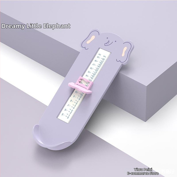 Detský merací nástroj na dĺžku nohy, ABS materiál, rozsah merania 0–19 cm, balenie 100 kusov, pre domáce použitie