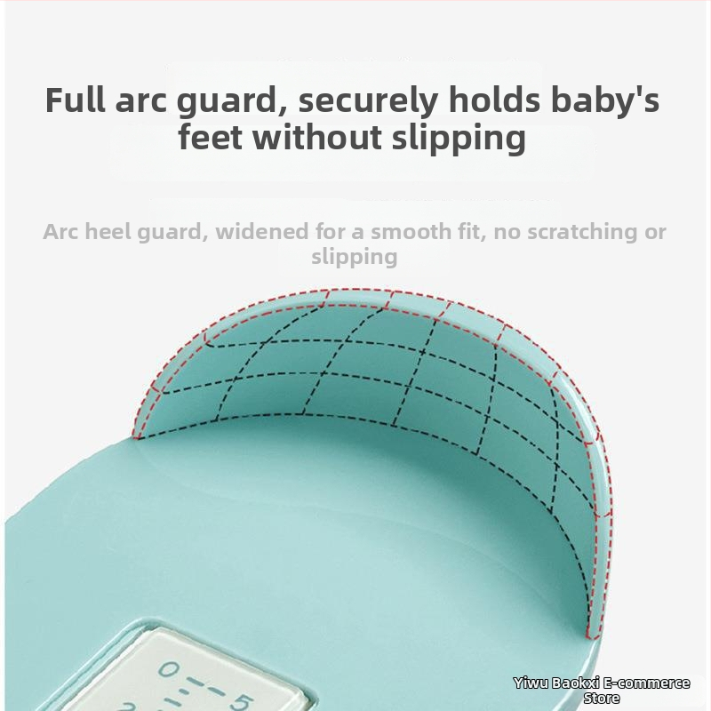 Detský merací nástroj na dĺžku nohy, ABS materiál, rozsah merania 0–19 cm, balenie 100 kusov, pre domáce použitie