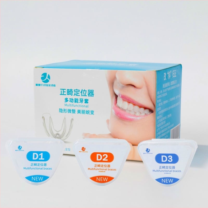 Зъбен коректор за възрастни – ретейнер Braces 636, материал TPE, нощен предпазител за стискане на зъби, пускан на пазара през 2019