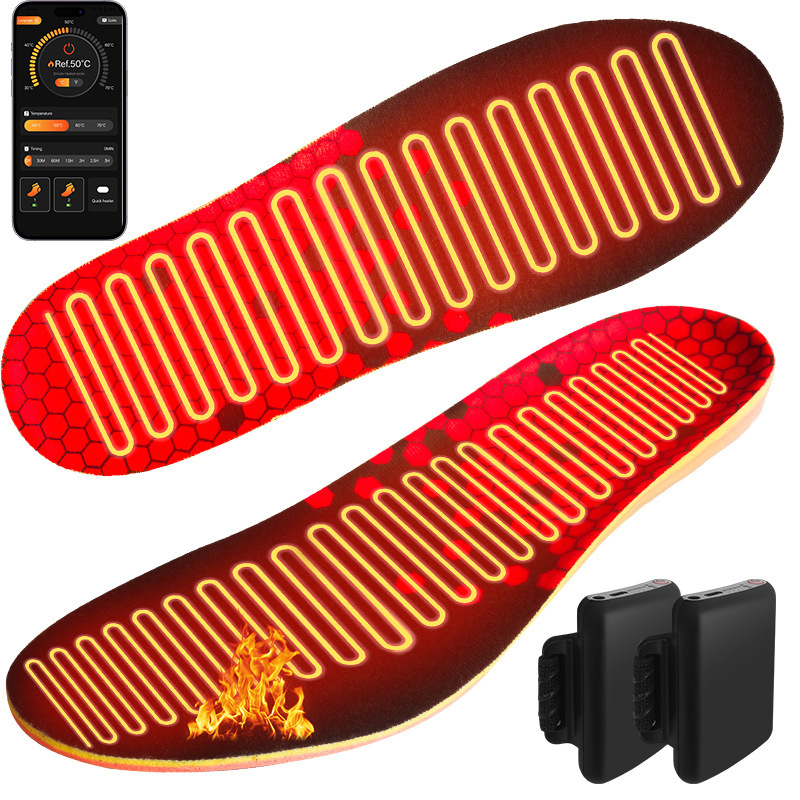 Ky-111 Έξυπνη Θερμαινόμενη Σόλα Παπουτσιών, EVA Υλικό, Ολόκληρη Σόλα, Κατάλληλη για Υφασμάτινα Παπούτσια και Αθλητικά Παπούτσια, 3 Επίπεδα Θέρμανσης