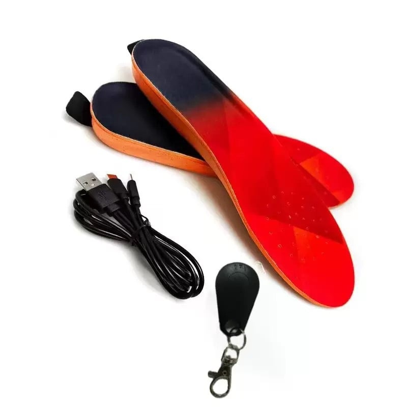 Θερμαινόμενοι πάτοι για υπαίθρια σπορ και σκι, με τηλεχειριστήριο, αφρός, ολόκληρη σόλα, για όλα τα παπούτσια