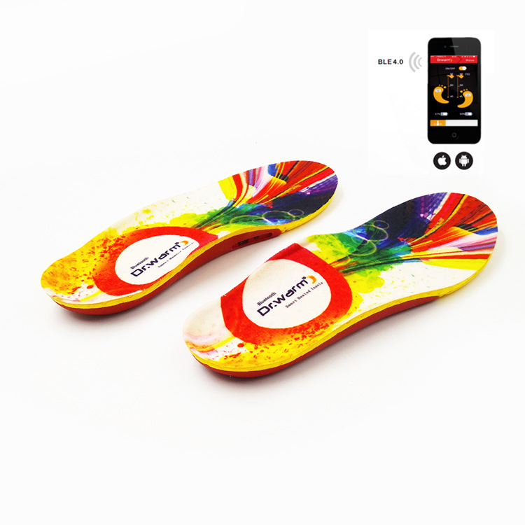 Ηλεκτρικός θερμαινόμενος πάτος για παπούτια με έλεγχο μέσω εφαρμογής, τρία επίπεδα θερμοκρασίας, στήριξη καμάρας, EVA πλήρης πάτος, μοντέλο S2, κατάλληλο για όλα τα παπούτσια