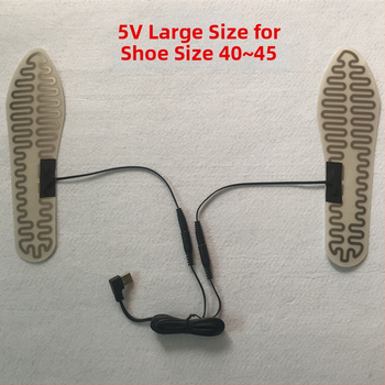USB napajane grijane uloške za cipele, 5V, metalni grijni elementi, unisex