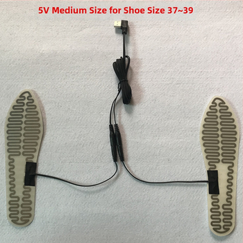 USB napajane grijane uloške za cipele, 5V, metalni grijni elementi, unisex