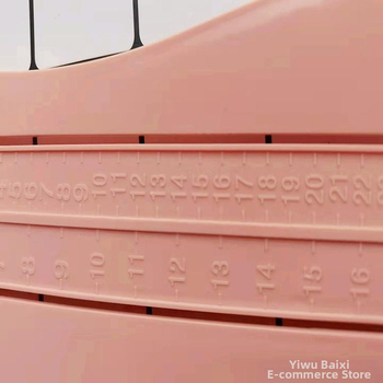 Detský meradlo na nohu – plastový vnútorný dĺžkový merací nástroj pre topánky, domáce použitie, vekové rozmedzie 0–8 rokov