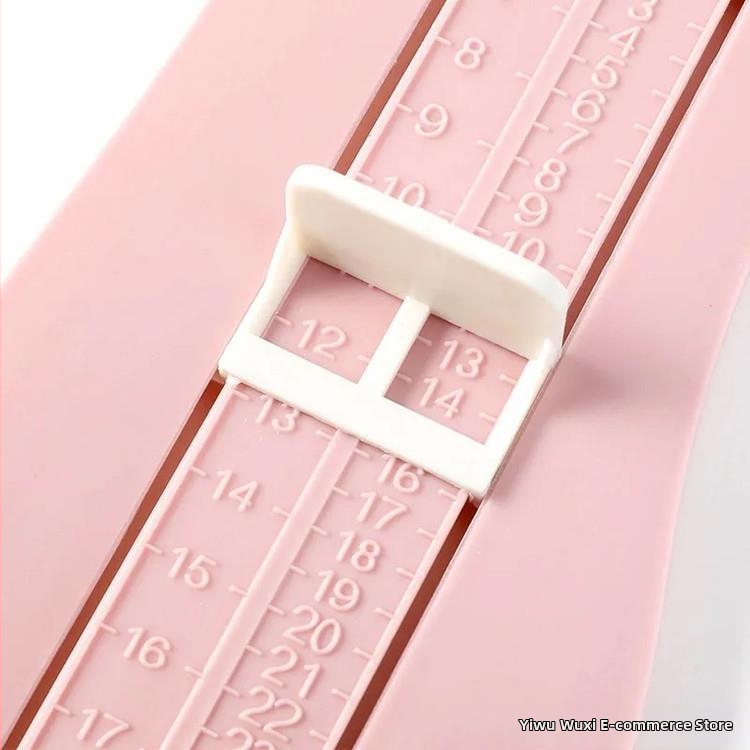 Detský meradlo na nohu – plastový vnútorný dĺžkový merací nástroj pre topánky, domáce použitie, vekové rozmedzie 0–8 rokov