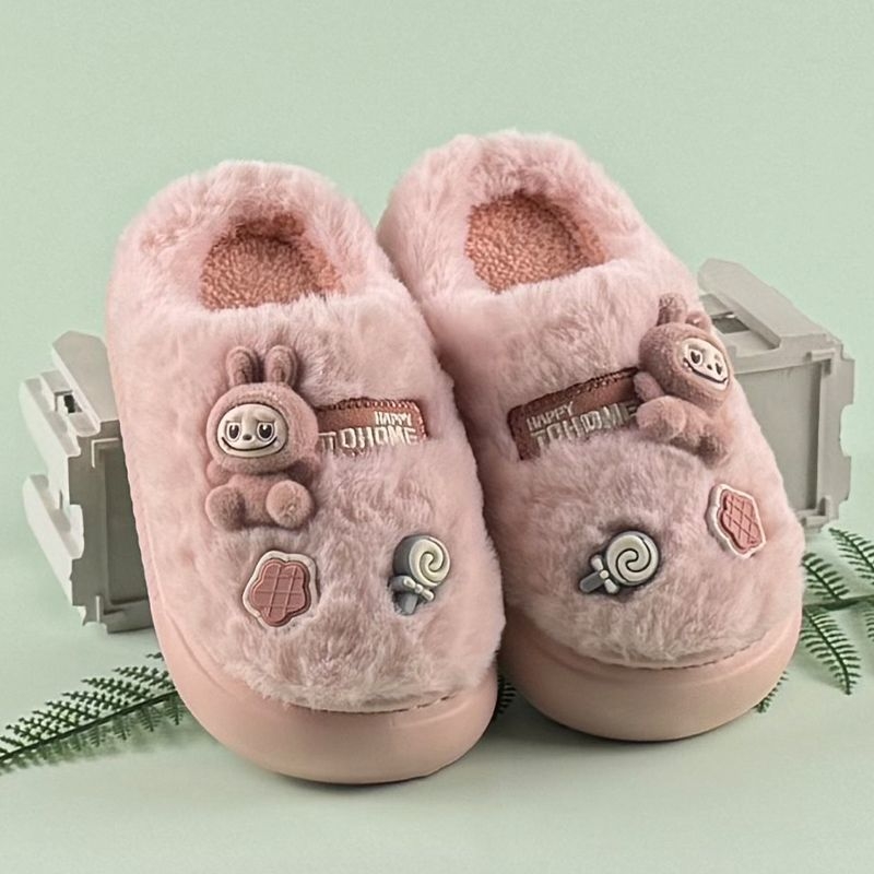 Dječje cipele od ABS plastike, zatvorenih peta, zimski deblji model, za unutarnju i vanjsku upotrebu, mekana potplata