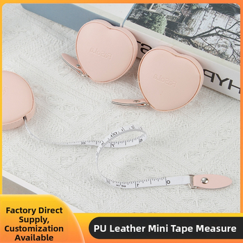 Jin xun PU kožená malá meracia páska – prispôsobiteľný nástroj na meranie oblečenia, rozsah merania 1,5–2 m, tri obvody