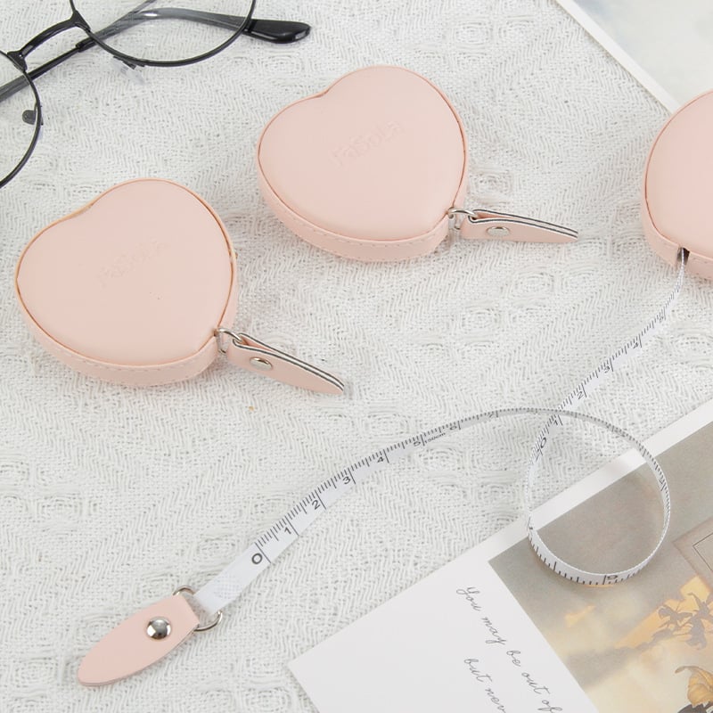 Jin xun PU кожена малка рулетка за измерване – персонализируема рулетка за измерване на облекло, обхват 1,5–2 м, три обиколки