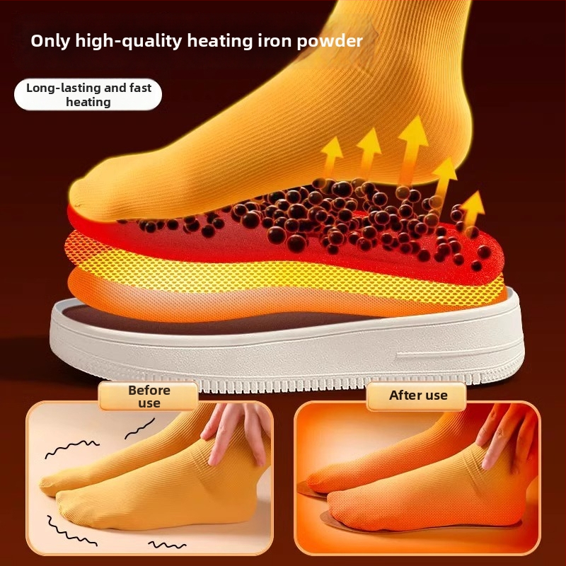 Samozohrevná vložka do topánok – celá vložka, plný štýl, netkaná textília z prášku železa, unisex