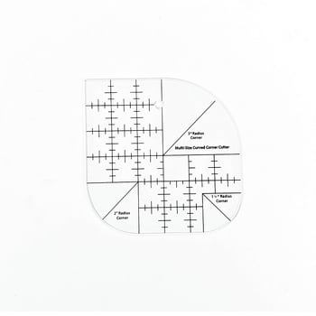 Акрилен многофункционален шевен шаблон за пачуърк с колело-нож, DIY специално оформен модел A6