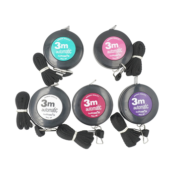 Μετροταινία μήκους 3 μέτρων, PVC πλαστικό, εύρος μέτρησης 300 εκ./120 ίντσες, συσκευασία 200 τεμάχια, κατάλληλο για ρούχα και οικιακή χρήση