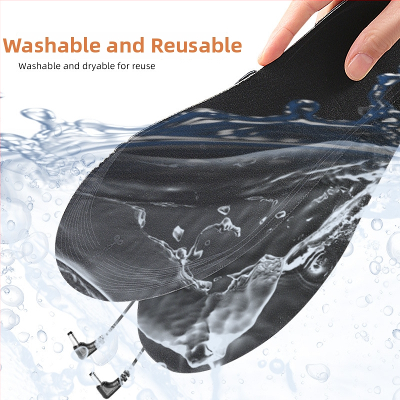 Elektricky vyhrievané EVA vložky s uhlíkovými vláknami; celá dĺžka; vhodné pre tenisky, voľnočasové topánky, čižmy; pohlavie: Unisex