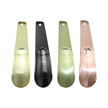 Independence zinc alloy curved-handle shoehorn