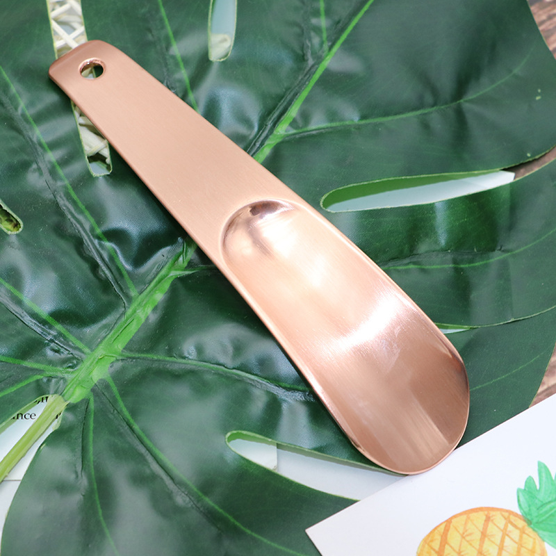 Independence zinc alloy curved-handle shoehorn