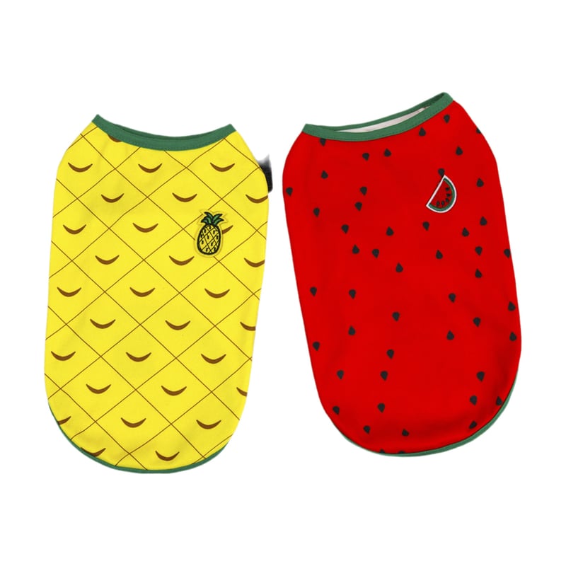 Дрехи за домашни любимци за кучета и котки, пролетно-летен тънък стил, Померан, Бишон Фризе, Теди, малко куче, дишаща и хладна жилетка тип „диня“