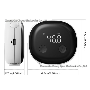 Inteligentná Bluetooth meracia pás na obvod pása, automatické vysúvanie, prenosné ABS telo, model OCQ-823, rozsah 150 cm