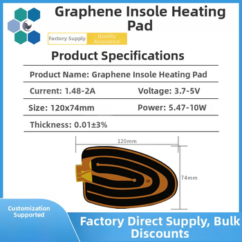 Vonkajší vyhrievací systém do topánok s grafénovou stielkou a flexibilným vykurovacím filmom 5V/3.7V, CE-certifikát