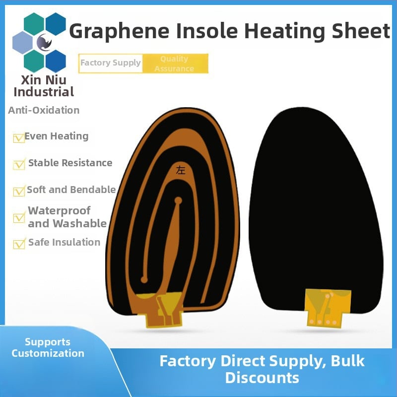 Εξωτερικός θερμαντήρας παπουτσιών με γραφένιο θερμαινόμενο πάτο και ευέλικτο θερμαντικό φιλμ 5V/3.7V, CE πιστοποιημένο