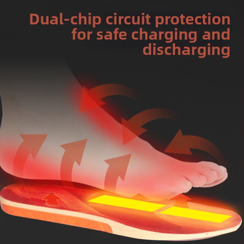 Elektrické zohrievacie vložky do topánok - Inteligentné grafénové vykurovanie, fleecová podšívka, proti mrazu, vhodné pre vysoké topánky