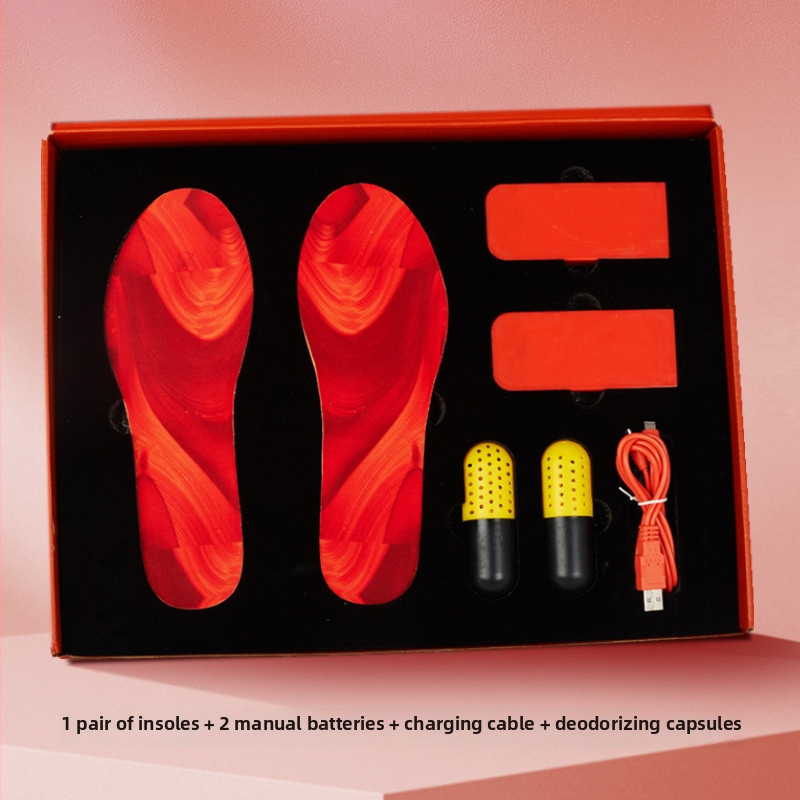 Elektrické zohrievacie vložky do topánok - Inteligentné grafénové vykurovanie, fleecová podšívka, proti mrazu, vhodné pre vysoké topánky