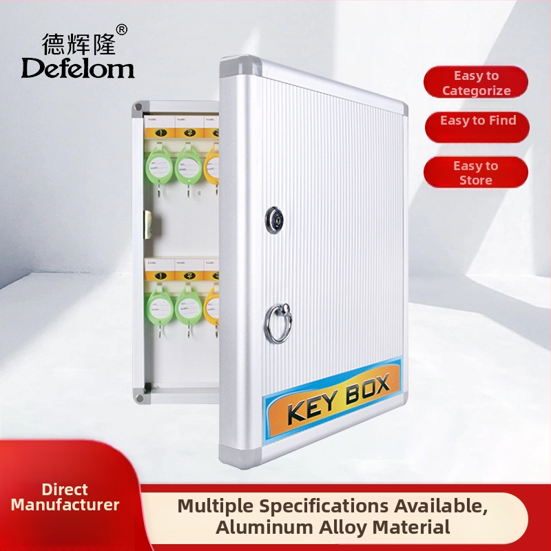 De Huilong kutija za ključeve od aluminijske legure, zidna s kodnim zaključavanjem, tisk logotipa, prilagođena obrada