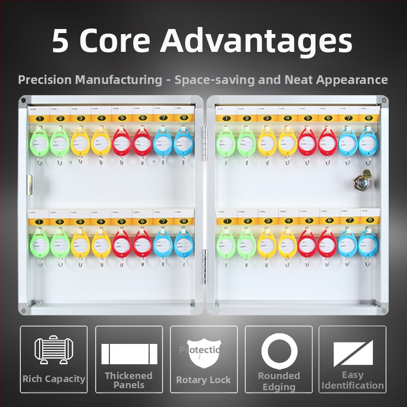 De Huilong kutija za ključeve od aluminijske legure, zidna s kodnim zaključavanjem, tisk logotipa, prilagođena obrada