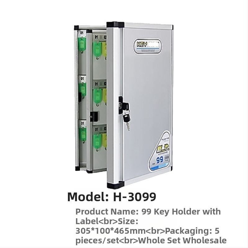 De Huilong kutija za ključeve od aluminijske legure, zidna s kodnim zaključavanjem, tisk logotipa, prilagođena obrada