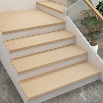 Стълбищен килим, материал от коприна с цветя, едноцветен, за дневна, универсален стил