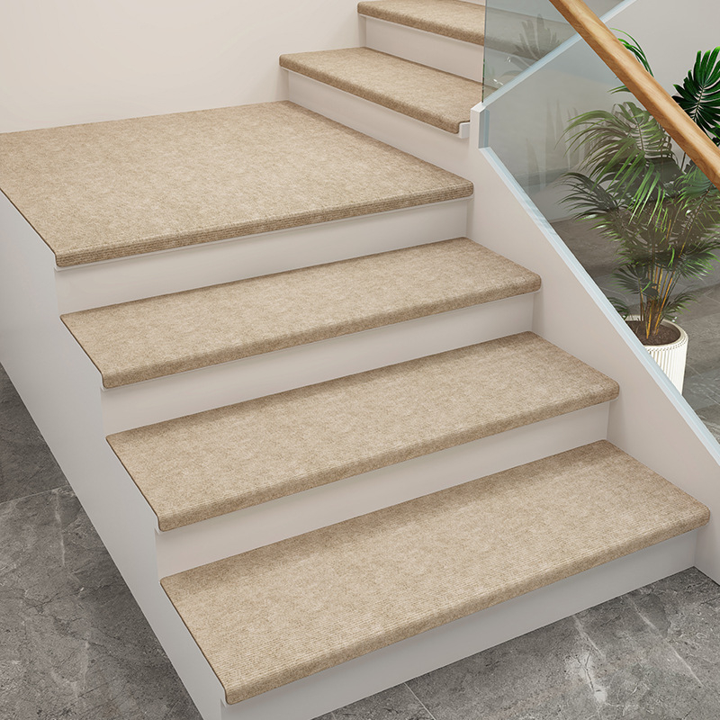 Стълбищен килим, материал от коприна с цветя, едноцветен, за дневна, универсален стил