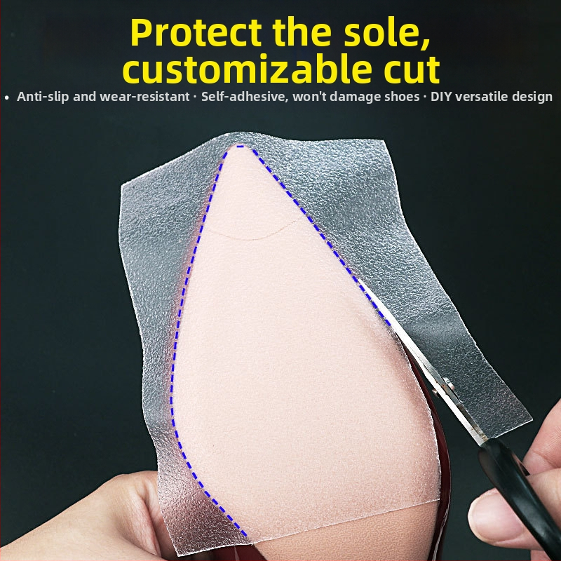 Protisklzová podrážková fólia z PVC pre topánky, priehľadná tichá podrážka, všetky ročné obdobia, Muse Standing