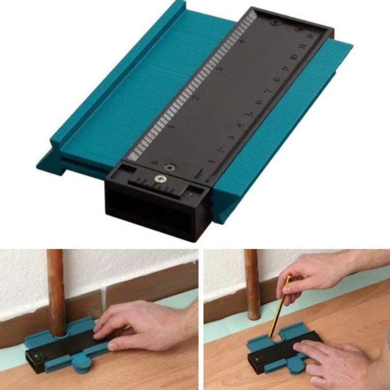 Konturni mjerač, Profilirajuće ravnalo, ABS materijal, Model: Radian ruler, Pakiranje: 100 kom., Opseg mjerenja: Nepravilni