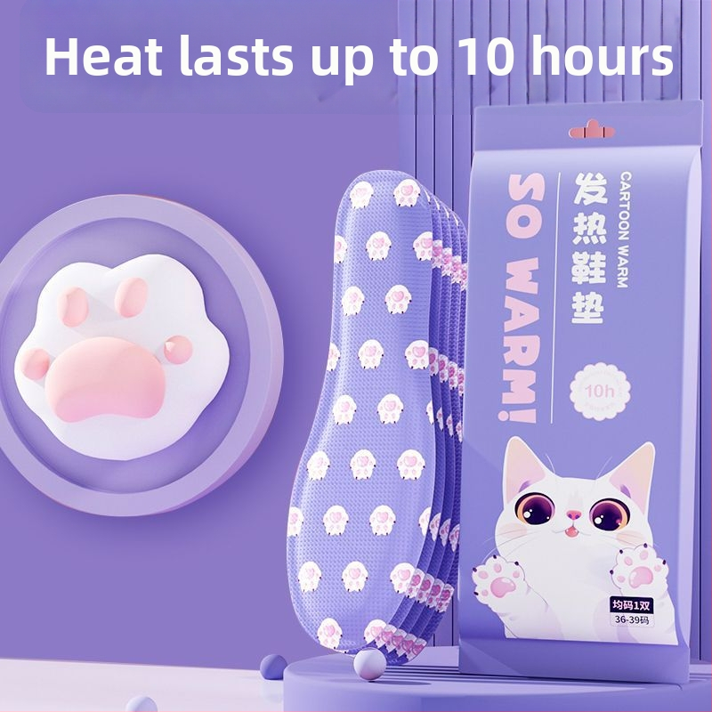 Vyhrievacie vložky pre ženy - samoohrievacie, bez nabíjania, vhodné na chodenie (zimné použitie)