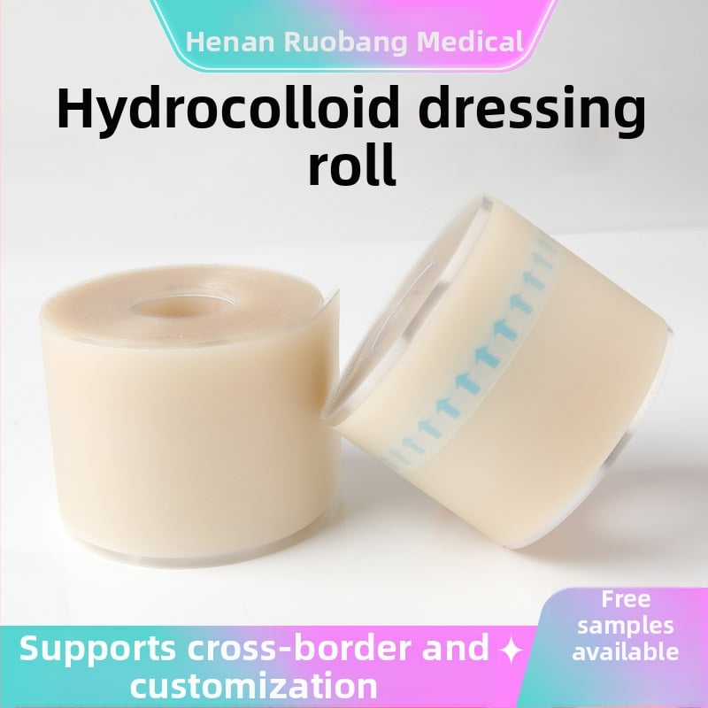 Hidro-koloidni zavoj u roli s rubom za petu, debljina 0,3 mm, hidro-koloidni materijal, mogućnost ispisa logotipa, prilagodba dostupna