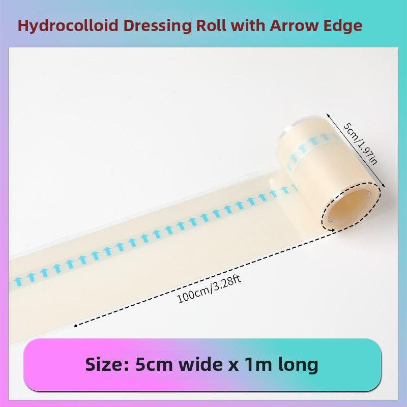 Hidro-koloidni zavoj u roli s rubom za petu, debljina 0,3 mm, hidro-koloidni materijal, mogućnost ispisa logotipa, prilagodba dostupna