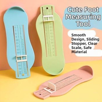 Plastový merací nástroj na meranie dĺžky nohy dojčiat a batoľat, vnútorný merací pravítko pre dĺžku topánok, univerzálny domáci merací prístroj