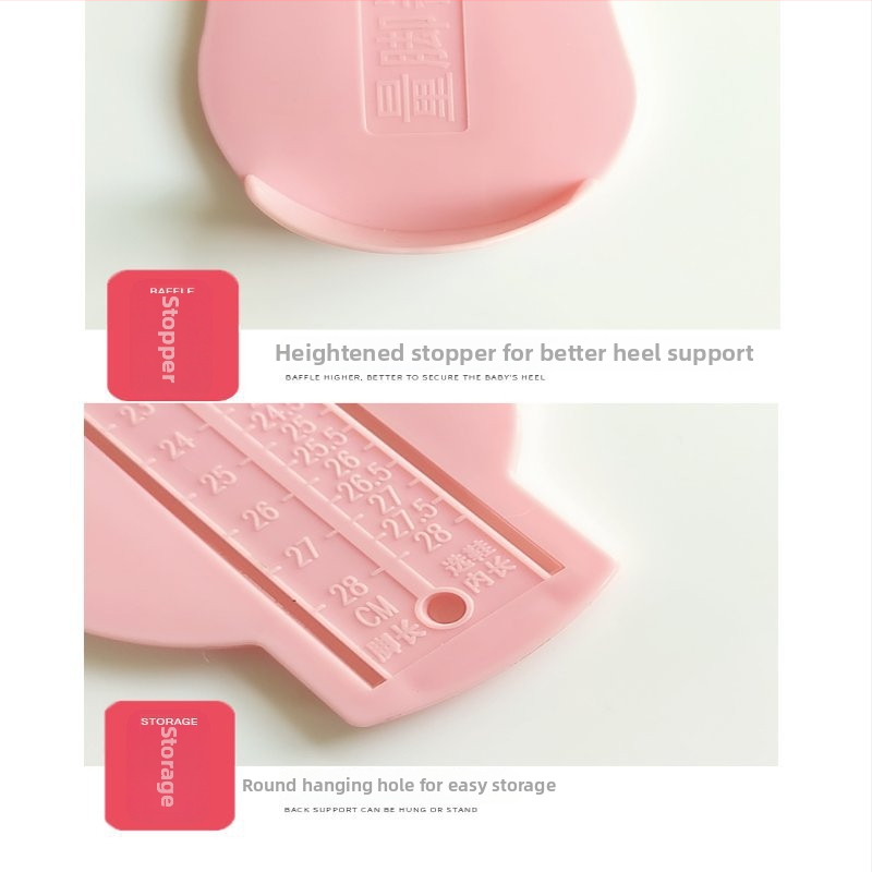 Merací nástroj na chodidlo pre dospelých a deti – univerzálny domáci nástroj na meranie veľkosti topánok, plastový