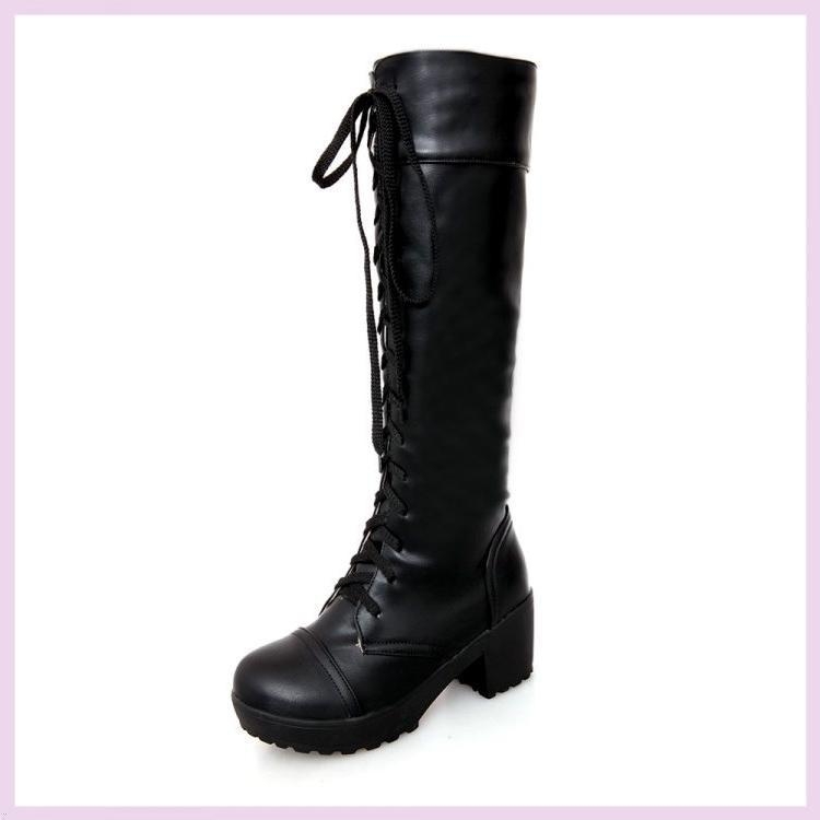 Chelsea čizme s vezicama, nubuk gornji dio, visoko peto, gumena potplata, unisex